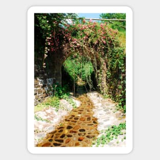 Flowery Bridge with Stream Sticker